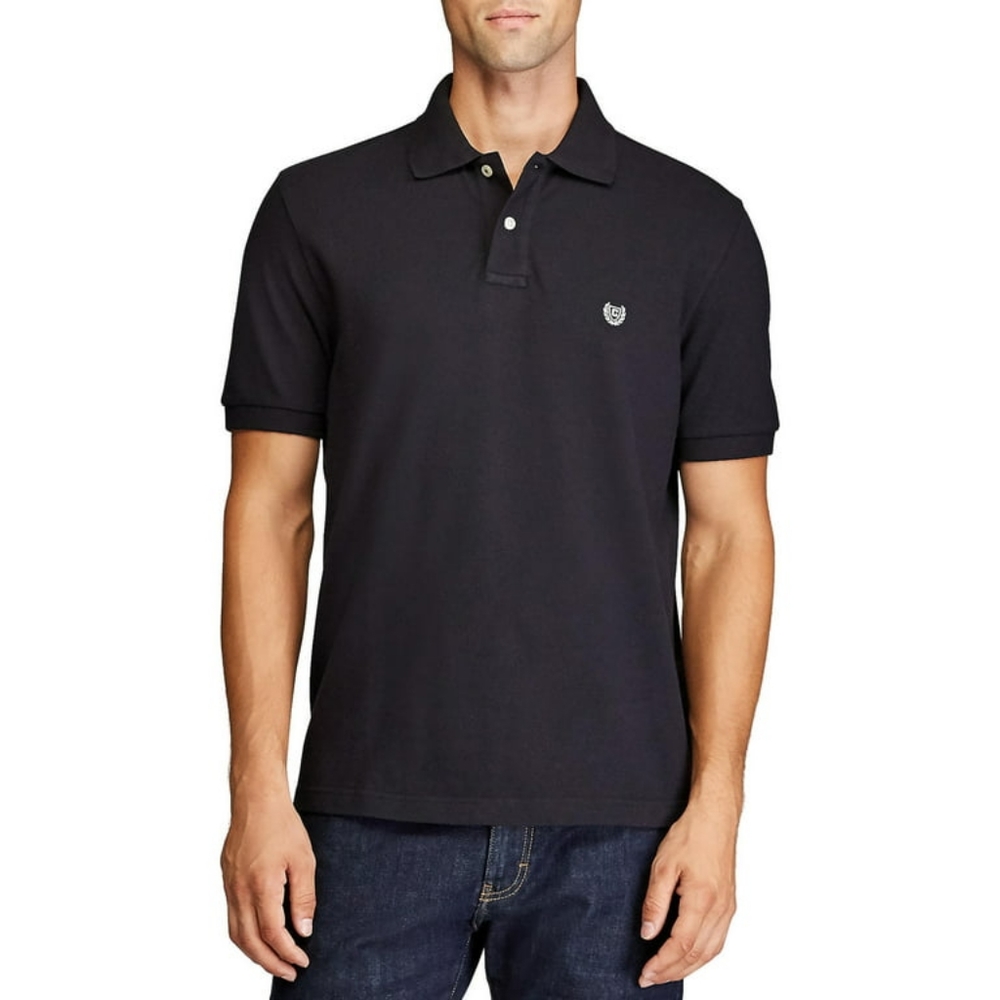Chaps Men's classic fit Short sleeve Stretch Solid Polo Solid size XL  NEW
